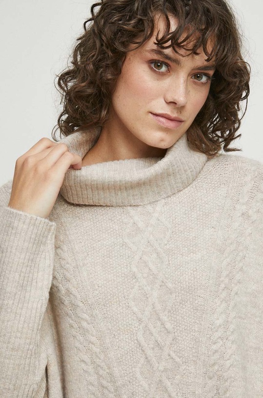 Pončo béžová barva béžová RW23.SAD400