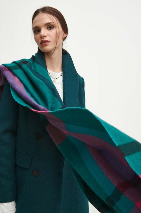 Szal damski z wiskozą kolor multicolor tkanina multicolor RW23.SAD811