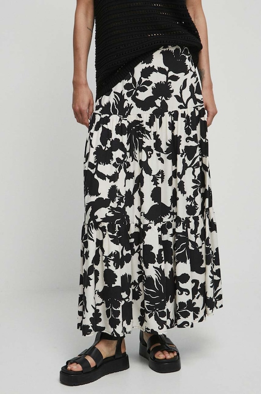 Sukně dámská béžová barva áčkový béžová RW23.SDD101