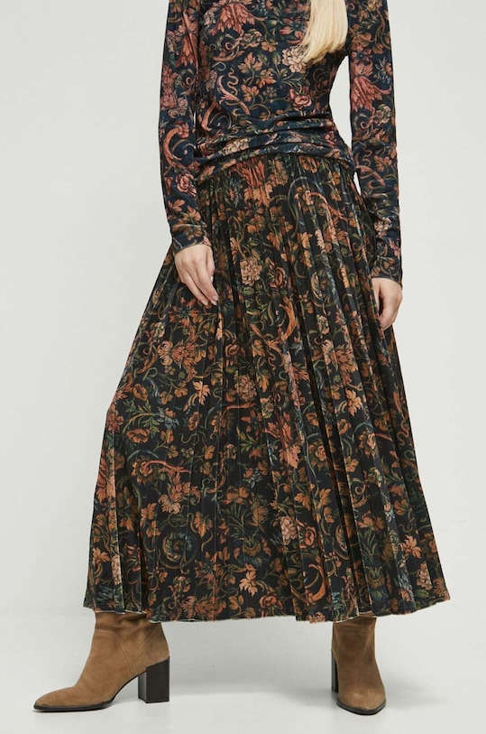 Spódnica damska plisowana kolor multicolor RW23.SDD700 multicolor RW23