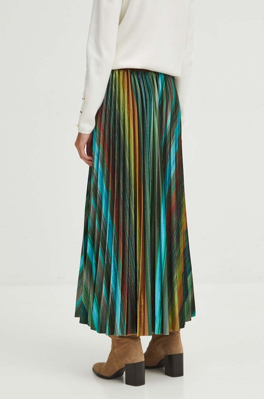 Odzież Spódnica damska maxi plisowana kolor multicolor RW23.SDD970 multicolor