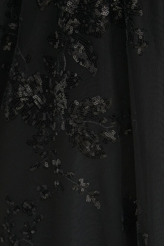 Spódnica damska z ozdobną aplikacją kolor czarny czarny RW23.SDDA03