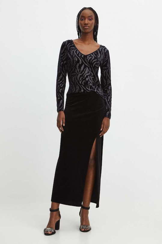 Sukňa dámska čierna farba RW23.SDDA07 čierna RW23