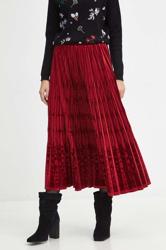 Sukňa dámska bordová farba RW23.SDDB02 burgundské RW23