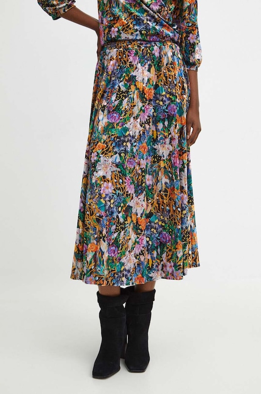 Odzież Spódnica damska midi z kolekcji Medicine x Veronika Blyzniuchenko kolor multicolor RW23.SDDB50 multicolor