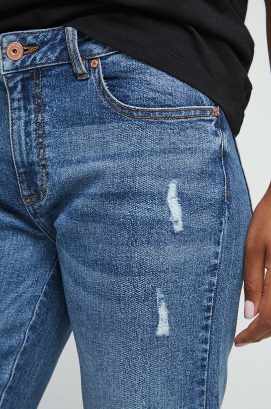Jeansy damskie straight kolor niebieski niebieski RW23.SJD102