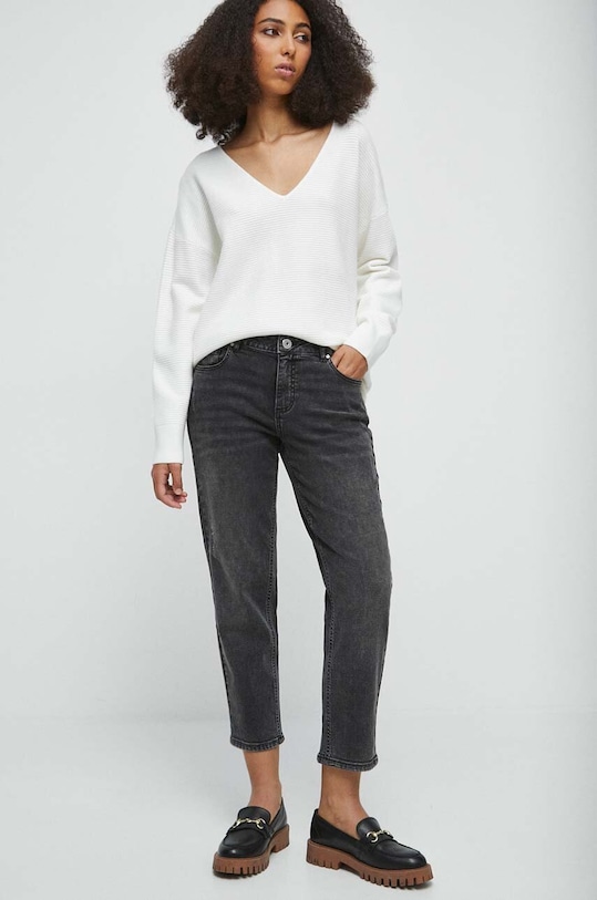 Jeansy damskie boyfriend kolor szary szary RW23.SJD303