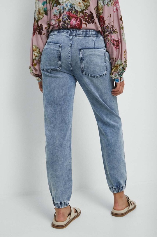 Odzież Jeansy damskie jogger kolor niebieski RW23.SJD304 niebieski