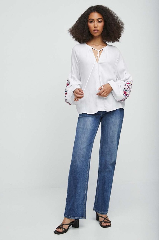 Jeansy damskie wide leg kolor niebieski RW23.SJD305 niebieski RW23