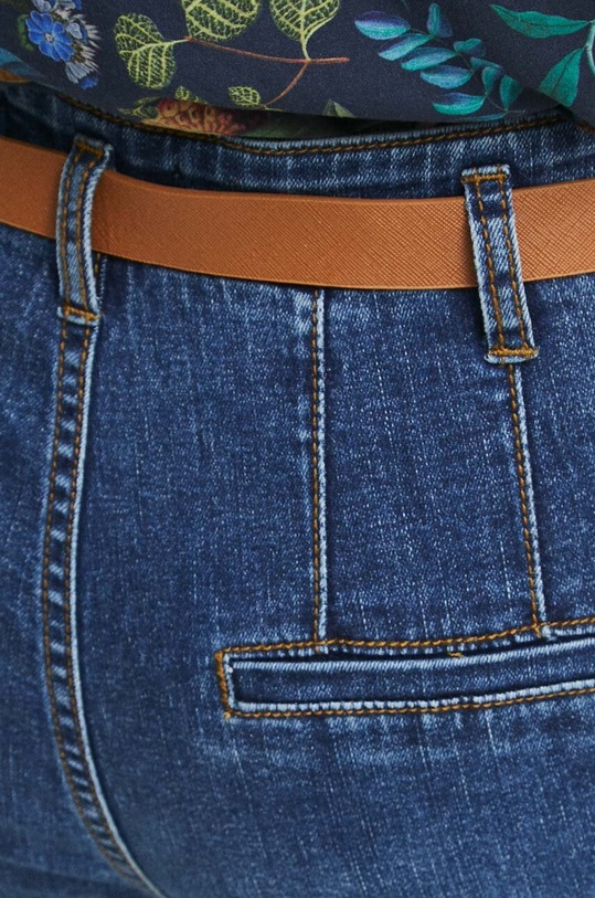 Jeansy damskie carrot kolor niebieski niebieski RW23.SJD403