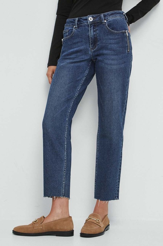 Jeansy damskie boyfriend kolor granatowy RW23.SJD408 granatowy RW23