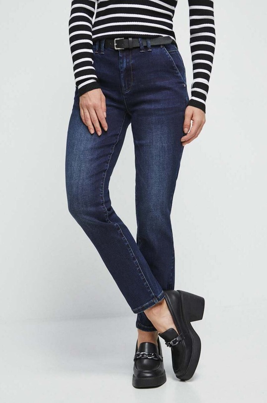 Jeansy damskie chino kolor granatowy granatowy RW23.SJD600
