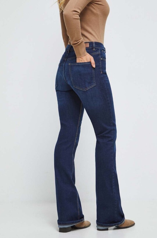 Odzież Jeansy damskie flare kolor granatowy RW23.SJD603 granatowy