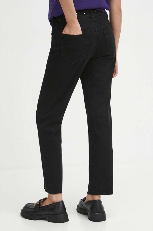 Odzież Jeansy damskie straight kolor czarny RW23.SJD702 czarny