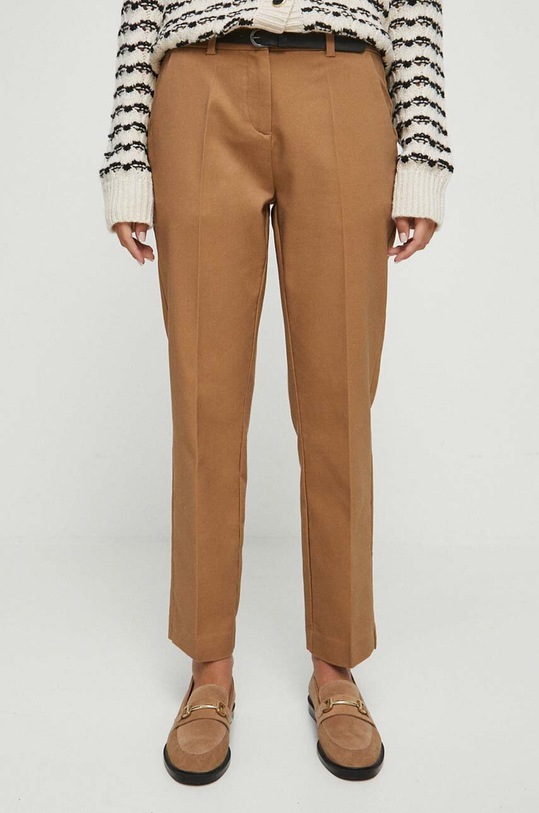 Nohavice dámske béžová farba RW23.SPD051 béžová RW23