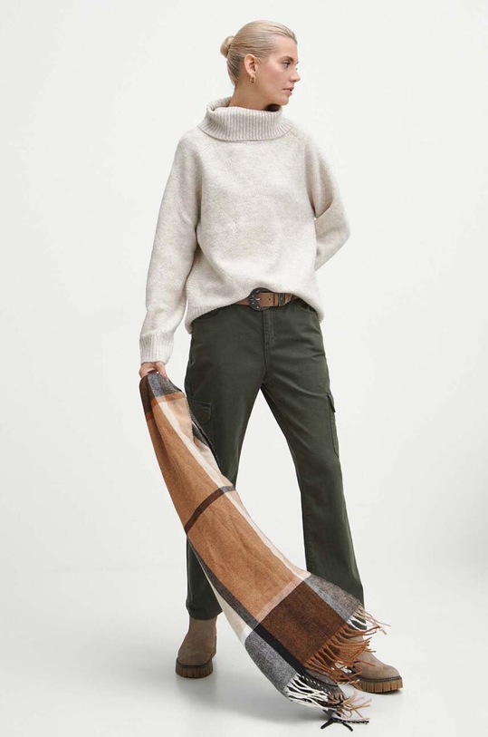 Spodnie damskie gładkie kolor zielony RW23.SPD801 zielony RW23