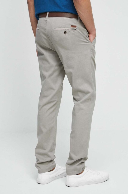 Odzież Spodnie męskie slim fit kolor szary RW23.SPM010 szary