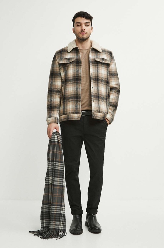 Spodnie męskie gładkie kolor czarny RW23.SPM060 czarny RW23