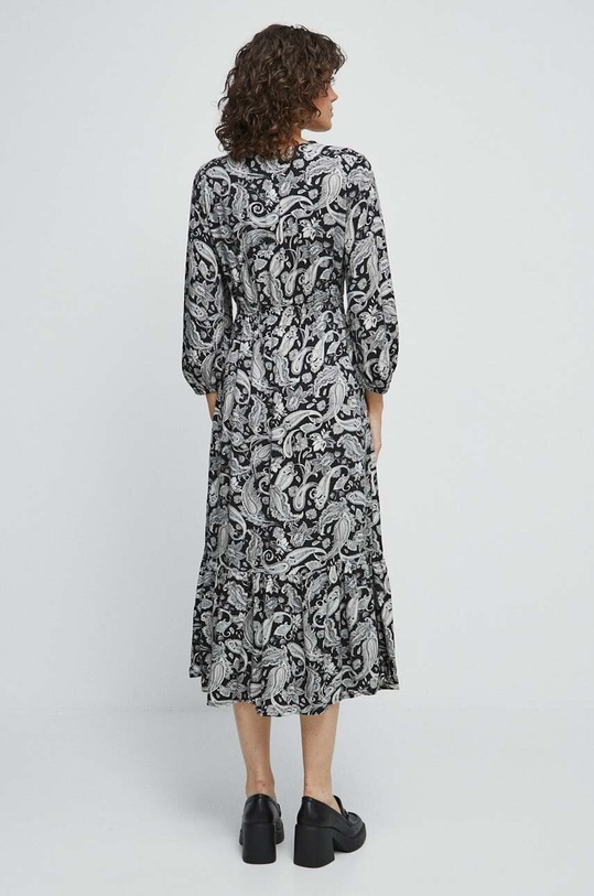 Sukienka damska wzorzysta kolor czarny czarny RW23.SUD501