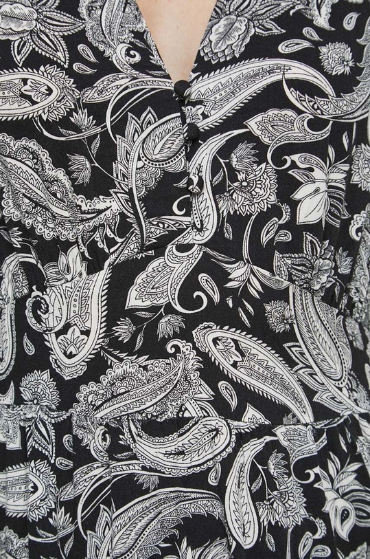 Sukienka damska wzorzysta kolor czarny RW23.SUD501