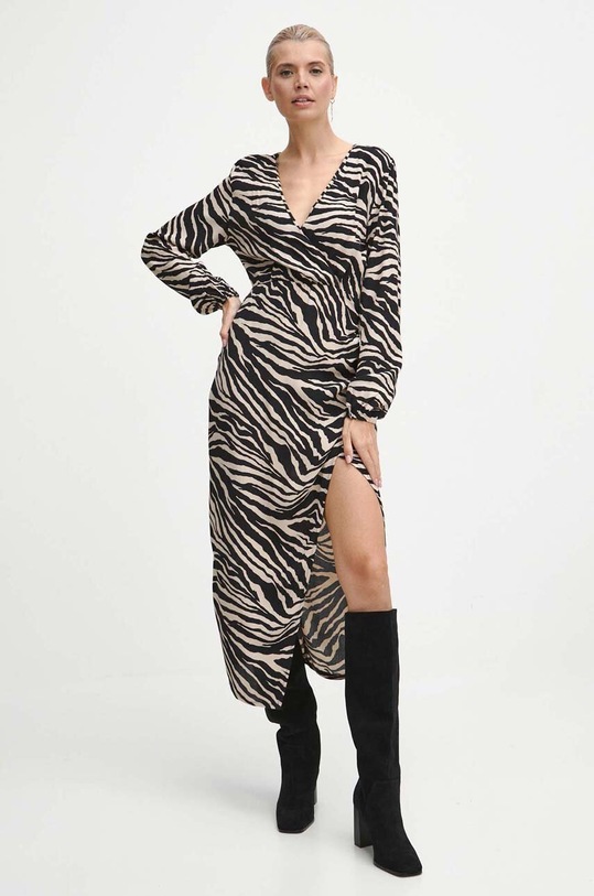 Sukienka damska midi wzorzysta kolor czarny RW23.SUD806 czarny RW23