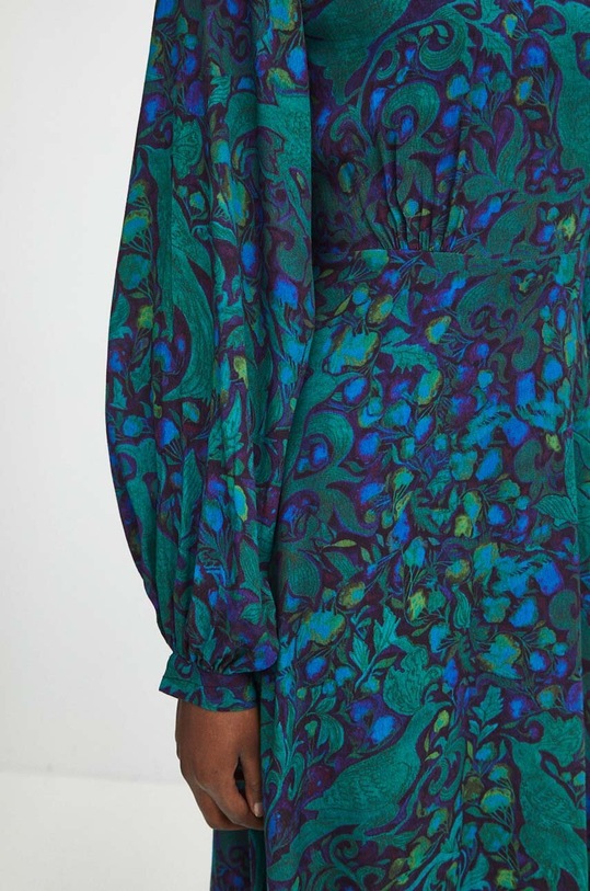 Šaty dámske z kolekcie Medicine x Veronika Blyzniuchenko tyrkysová farba RW23.SUDB55