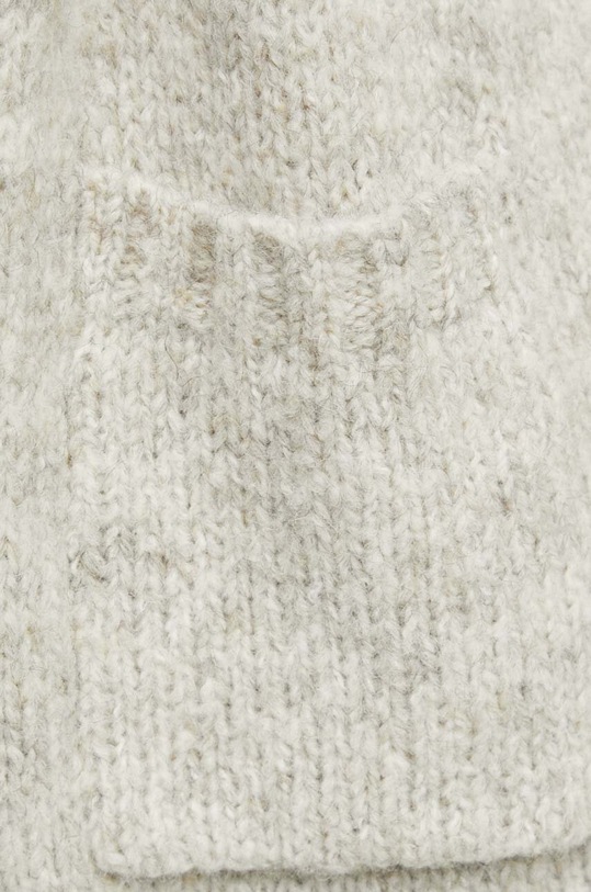 Kardigan damski z kapturem kolor beżowy RW23.SWD010 beżowy