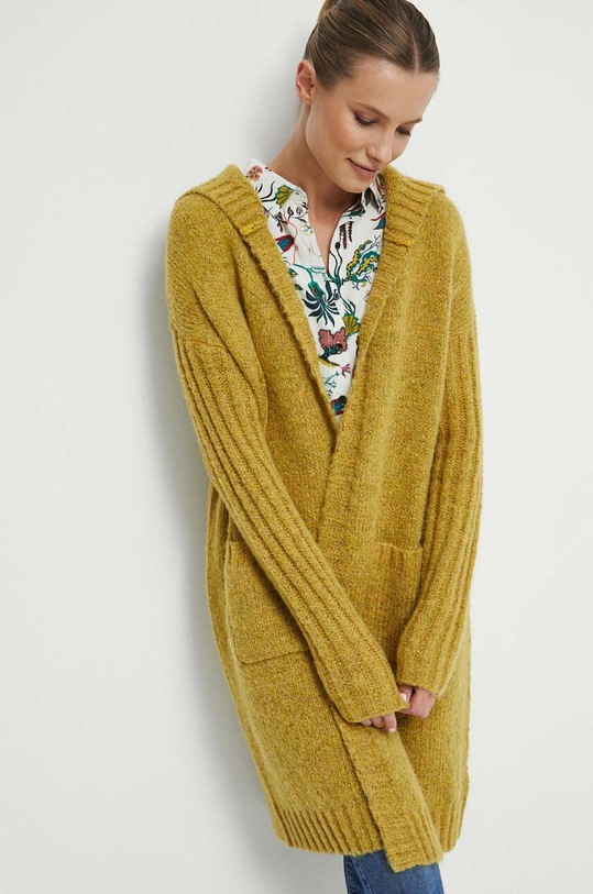 Kardigán Medicine hrubá žltá RW23.SWD010
