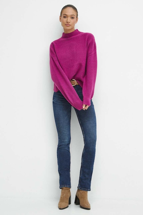 Πουλόβερ με προσθήκη μαλλιού Medicine RW23.SWD083 ροζ RW23