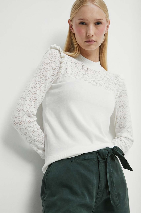 Sveter dámsky béžová farba RW23.SWD303 béžová