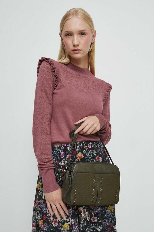 Svetr dámský růžová barva růžová RW23.SWD303