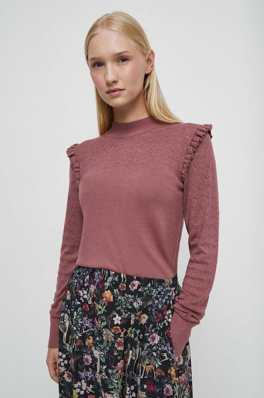 Svetr dámský růžová barva RW23.SWD303 růžová
