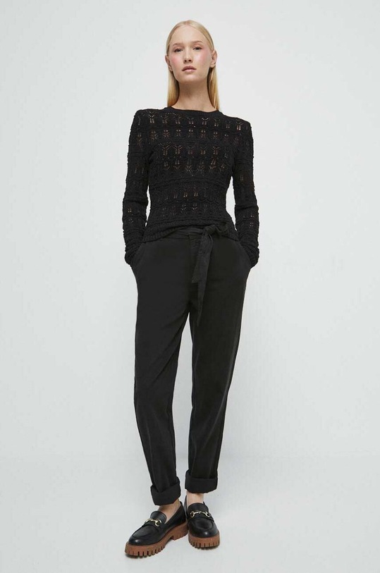 Sweter damski ażurowy kolor czarny RW23.SWD311 czarny RW23