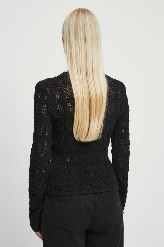 Oblečenie Sveter dámsky čierna farba RW23.SWD311 čierna