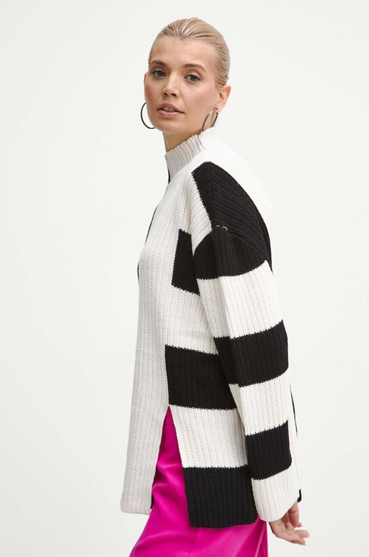 Sveter dámsky so vorom viac farieb viacfarebná RW23.SWD870