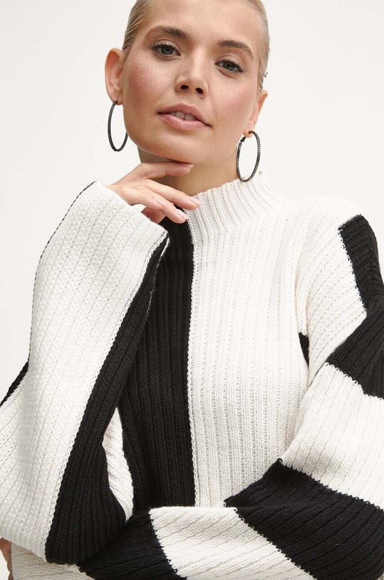 Sveter dámsky so vorom viac farieb RW23.SWD870 viacfarebná