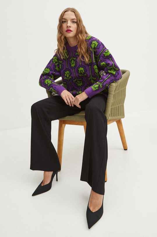 Sweter damski wzorzysty kolor multicolor multicolor RW23.SWD972