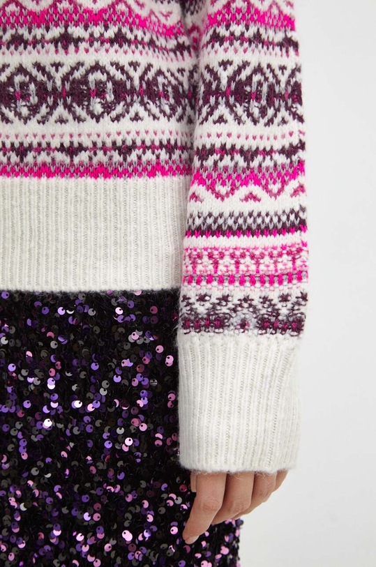 Svetr dámský se vzorem více barev RW23.SWDA09 vícebarevná