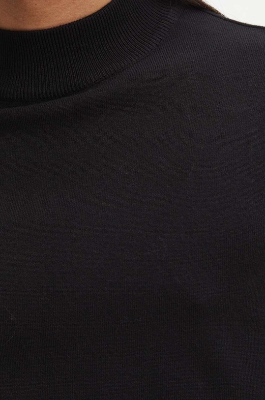 Sweter męski gładki kolor czarny RW23.SWM052 czarny