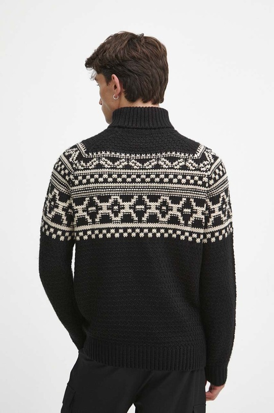 Oblečenie Sveter pánsky rolák čierna farba RW23.SWM904 čierna