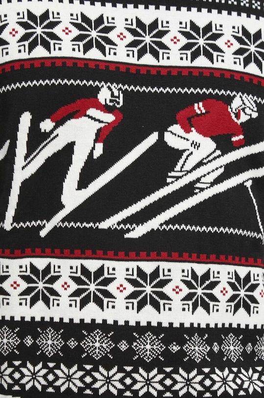 Sweter męski z motywem świątecznym kolor czarny RW23.SWMA51 czarny