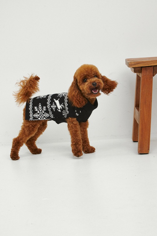 Doplnky Sveter pre psa vianočný čierna farba RW23.SWUA03 čierna