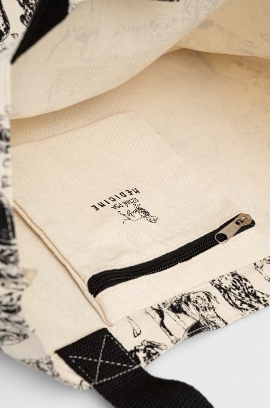 Torba bawełniana z nadrukiem z kolekcji na Dzień Psa kolor beżowy beżowy RW23.TCD150