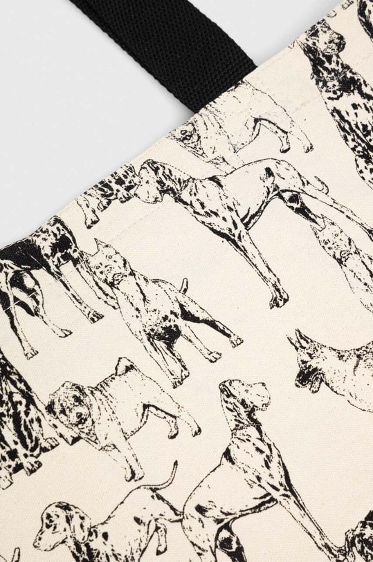 Torba bawełniana z nadrukiem z kolekcji na Dzień Psa kolor beżowy RW23.TCD150 beżowy