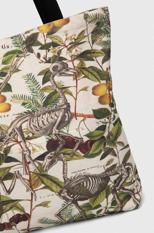 Doplnky Bavlnená taška dámska z kolekcie Grafický atlas zvierat béžová farba RW23.TCD550 béžová