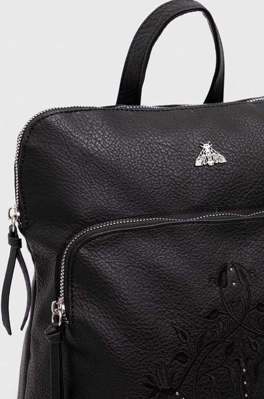 Plecak damski ze skóry ekologicznej kolor czarny czarny RW23.TOD303