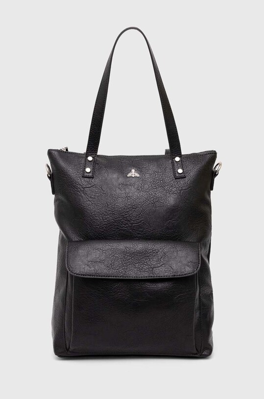 Torebka damska z funkcją plecaka kolor czarny mieści A4 czarny RW23.TOD307