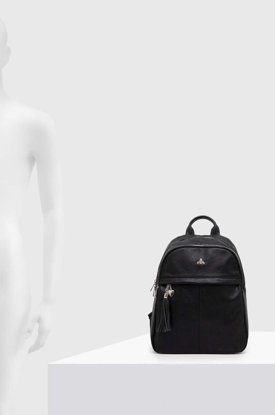 Plecak damski ze skóry ekologicznej kolor czarny RW23.TOD404