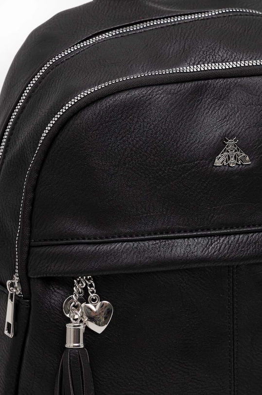 Plecak damski ze skóry ekologicznej kolor czarny czarny RW23.TOD404