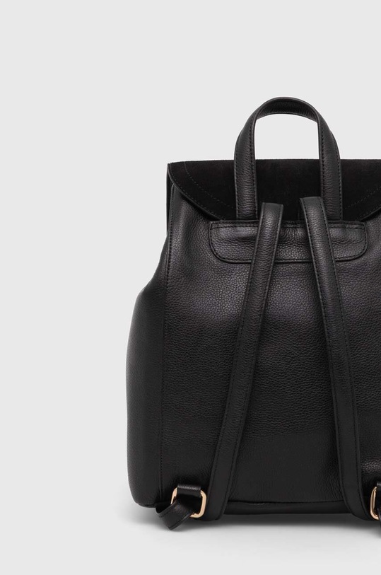 Kožený ruksak dámsky hladký čierna farba RW23.TOD809 čierna